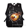 Backpack de bolsa de futebol Backpack 15 "Bolsa de estudantes de mochila